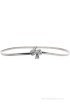 Buckle Up Women Casual Silver Metal Belt(Silver)